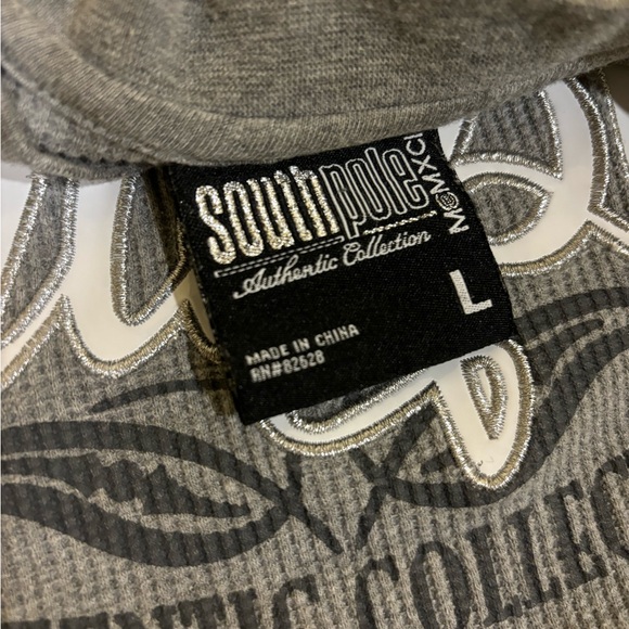 Vintage Y2K SouthPole Embroidered Thermal Long Sleeve - Picture 3 of 3